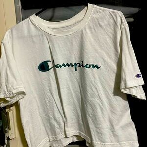 Champion white crop top